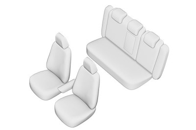 SET HUSE SCAUN VOLKSWAGEN CC 2009- (BANCHETA FRACTIONATA) CU TETIERE SPATE IN FORMA DE L foto