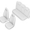 SET HUSE SCAUN VOLKSWAGEN CC 2009- (BANCHETA FRACTIONATA) CU TETIERE SPATE IN FORMA DE L
