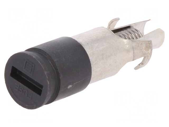 Adaptor Siguranțe Cilindrice 5x20mm 10A 250VAC Negru