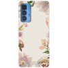 Husa compatibila cu Motorola G20 model Elegant flower design, Silicon, TPU, Viceversa, Transparent, Carcasa