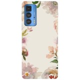Husa compatibila cu Motorola G20 model Elegant flower design, Silicon, TPU, Viceversa, Transparent, Carcasa