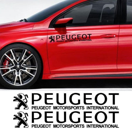 Sticker auto laterale PEUGEOT (set 2 buc.)