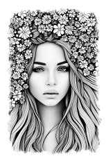 Sticker decorativ Beauty, Alb, 85 cm, 11779ST foto