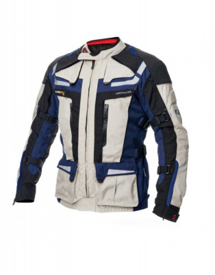 Geaca Moto Touring Adrenaline Cameleon 2.0, Negru/Alb/Albastru, Marime 3XL foto