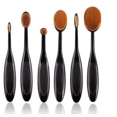 Set 6 pensule Ovale Profesionale pentru Make-up foto