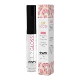 Luciu de buze pentru sex oral EXSENS Lip Gloss Strawberry, efect dublu de &icirc;ncălzire și răcire, aromă de căpșuni, 7 ml