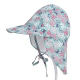 Sapca de soare cu protectie gat REDQUIT&reg;, ajustabila, Marimea 48 -54 cm, copii, UPF 50+, verde