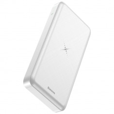 BATERIE EXTERNA WIRELESS BASEUS PPALL-M3602 10000 MAH ALB foto