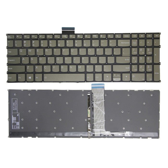 Tastatura Laptop, Lenovo, IdeaPad Flex 5-15ALC05 Type 82HV, iluminata, Dark Moss, layout US