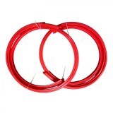 Inele Protectie Jante Auto Rosii Flexibile ALM&reg; Pana la 22 inch, Set 4 Bucati - Protectii Roti Universale
