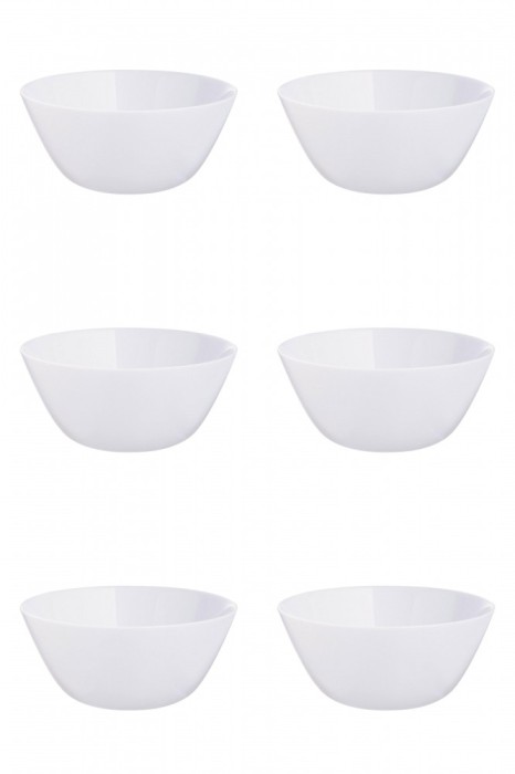 Set boluri, 6 piese, 1.16 L, Opal, Alb