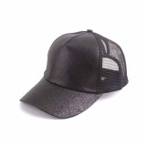 Sapca trucker MBrands de dama cu sclipici Negru