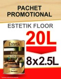 Cumpara ieftin Pachet Promo Lac lemn Estetik Floor 8x2.5L