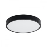 Lampă De Tavan Onyx Negru Aluminiu 1 Bec Rotund Minimalist De Interior