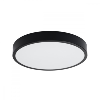 Lampă De Tavan Onyx Negru Aluminiu 1 Bec Rotund Minimalist De Interior foto