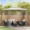 VidaXL Pavilion cu plase, crem, 300 x 300 x 265 cm 48595
