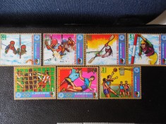 GUINEEEA ECUATORIALA-OLIMPIADA MUNCHEN-SERIE COMPLETA SI BLOC-STAMPILATE foto