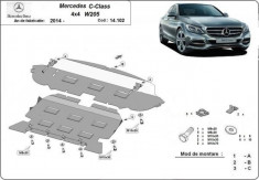 Scut motor metalic Mercedes C-Class W205, 4x4 2014-prezent foto