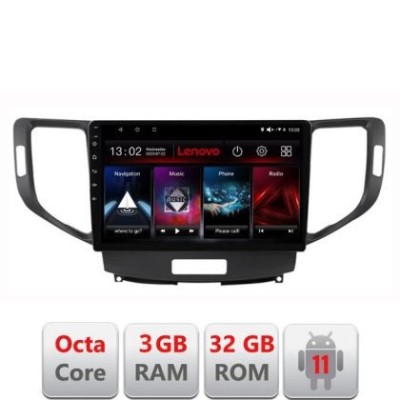 Navigatie Honda Accord 2008-2012 D-8951 Octa Core cu Android Radio Bluetooth Internet GPS WIFI DSP 3+32 GB 4G K LENOVO LITE CarStore Technology foto