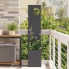 VidaXL Ecran de intimitate pentru grădină Traforaj Negru 32 x 140 cm 876399