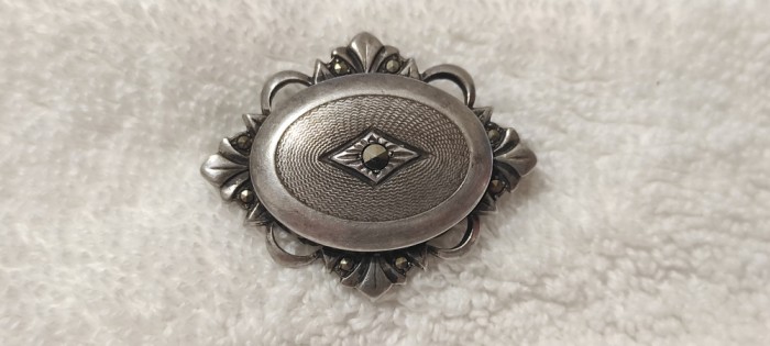 BROSA argint VIENEZA unica BIEDERMEIER 1850 AUSTRIA manopera EXCEPTIONALA superb