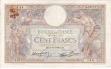 FRANTA 100 francs 3-11-1938 VF!!!