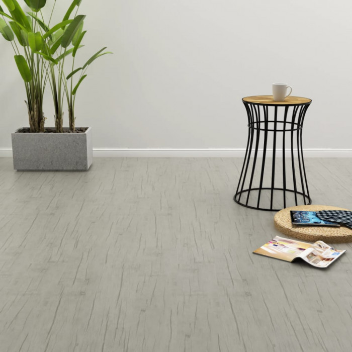 vidaXL Plăci autoadezive pardoseală stejar decolorat PVC 4,46 m&sup2; 3 mm
