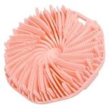 Burete de baie din silicon, rotund, 11 cm, roz, CMCLASS