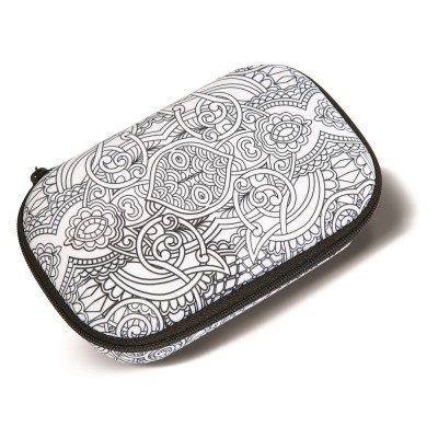 Penar cu fermoar, ZIPIT Color In Storage box - Swirls foto