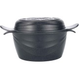 Oala Neoklein CS30-Black 2in1, cu capac ce poate fi folosit ca tigaie multifunctionala, 30 cm, 8.8 L, aluminiu turnat, invelis anti-aderent, Negru