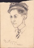 HST A1611 Schiță de Dimitrie &quot;Puiu&quot; Eitel 1922 semnată