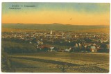 3886 - CODLEA, Brasov, Panorama, Romania - old postcard, CENSOR - used - 1907