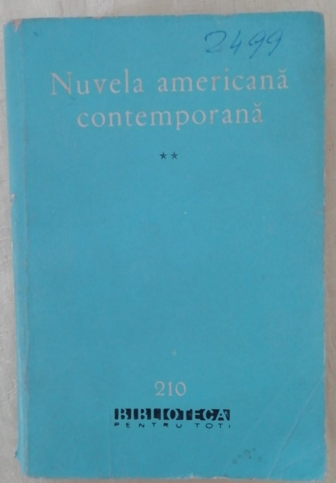 myh 48f - BPT - Nuvela americana contemporana - volumul 2 - ed 1963