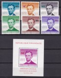 Rwanda 1969 Abraham Lincoln MI 97-102 + bl. 3 MNH