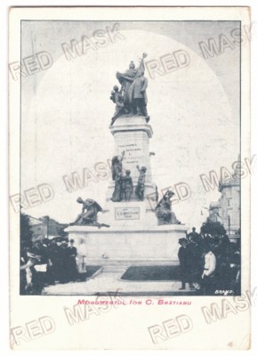 1810 - BUCURESTI, Bratianu Statue, Romania - old postcard - unused foto