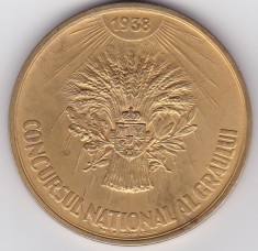 Medalie Regele Carol II concursul national al graului 1938