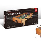 Masa de fotbal cu teren si 18 jucatori flippy, 6 manere, cu tablou pentru scor, din metal, lemn si abs, 69 x 36.5 x 23 cm, cu picioare, pentru copii/a