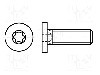 Surub M5, otel, 6mm, cap rotund, BOSSARD, 3060010