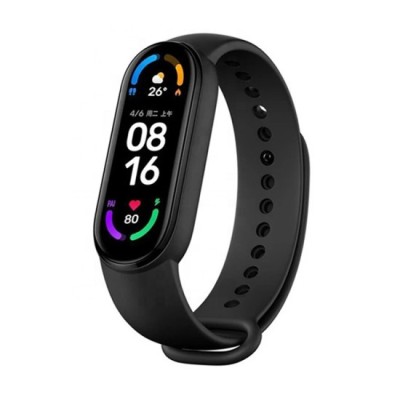 Curea pentru Xiaomi Mi Band 5 / 5 NFC / 6 / 6 NFC / Amazfit Band 5 - Techsuit Watchband (W013) - Black foto