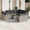 Gossi set canapele de gradina cu perne, 12piese gri deschis poliratan