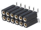 Soclu pini mamă 12 pini 2,54mm aurit SMT 2x6