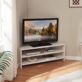 Fernsehtisch Berg 110x36x42 cm Wei&szlig; [en.casa]