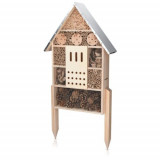 Hotel XL pentru insecte din lemn de pin Navaris, 38 x 11.5 x 57 cm, Maro, 48190.2