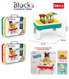 Constructor P&acirc;rtie cu Masă-cufăr 58 Piese