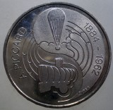 F.555 ELVETIA AUGUSTE PICCARD 5 FRANCS FRANCI 1984 XF