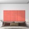 vidaXL Panouri de perete 12 buc. roz 60x15 cm catifea 1,08 m&sup2; 343838