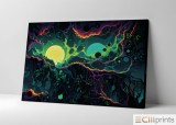 Tablou &bdquo;Celestial Nexus&rdquo; - Print Digital - P&acirc;nză Bumbac 100% pe Șasiu din lemn