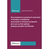 Recunoasterea si punerea in executare in Romania a hotararilor pronuntate in U. E prin care au fost aplicate pedepse privative de libertate - Andrei C