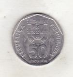 bnk mnd Portugalia 50 escudos 1988