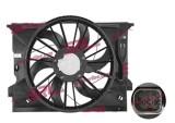 GMV radiator electroventilator Mercedes Clasa CLS, 202011, CLS280, CLS300, motor 3.0 V6, benzina, 400 W; 450 mm; 4 pini; cu modul de control